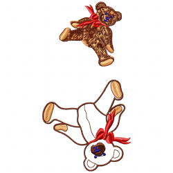 Teddy Embroidery Design 6